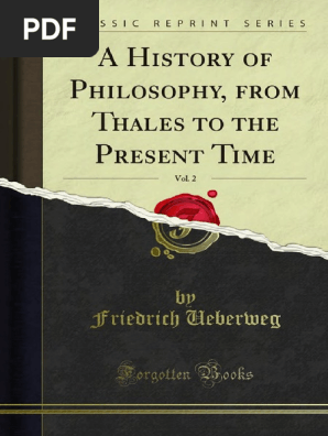 A History Of Philosophy From Thales To The Present Time V2 - 