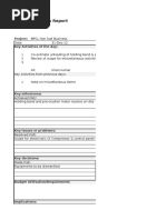 Module Progress Report BCG: Project: BPCL Non Fuel Business Key Activities of The Day