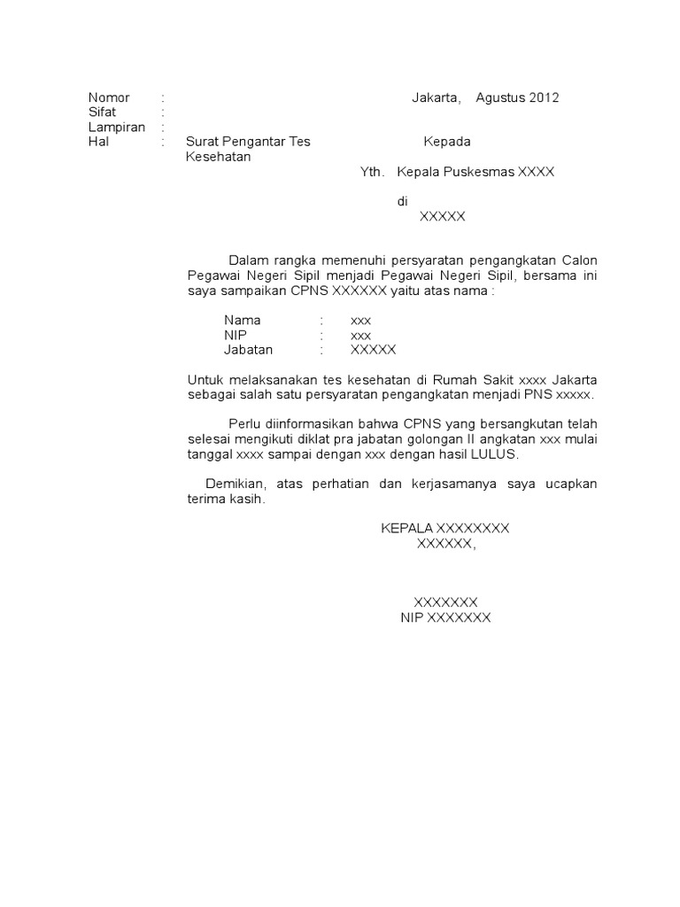 Surat Pengantar : Contoh Surat Pengantar Lingkungan - Terdapat banyak
