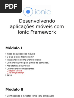 Desenvolvendo Aplicações Mobile Com Ionic Framework