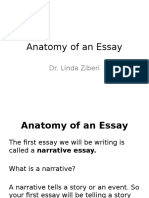 Anatomy of An Essay: Dr. Linda Ziberi