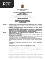 Download Permen Kominfo RI No22 Tahun 2007 tentang Perubahan Kedua Atas Peraturan Menteri Komunikasi dan Informatika Nomor 8PMKOMINFO32007 tentang Tata Cara Perizinan dan Penyelenggaraan Penyiaran Lembaga Penyiaran Swasta by Agus Yuniarso SN30836268 doc pdf