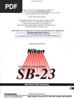 Download Nikon SB-23 User Manual by HamidEshani SN308365803 doc pdf