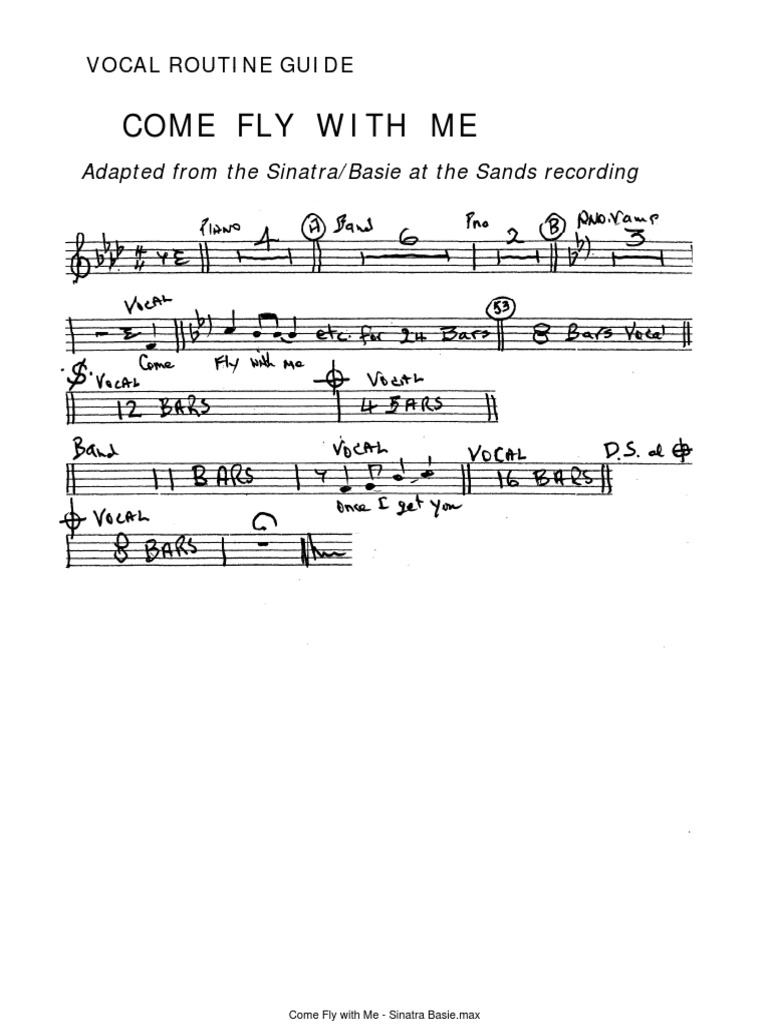 Come Fly With Me - Sinatra at the Sands.pdf | Musical Instruments