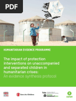 The impact of protection interventions on unaccompanied and separated children in humanitarian crises