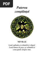 Neville Goddard Puterea Constiintei