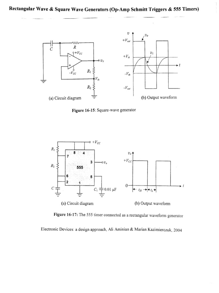 Rectangular Wave Generators | PDF