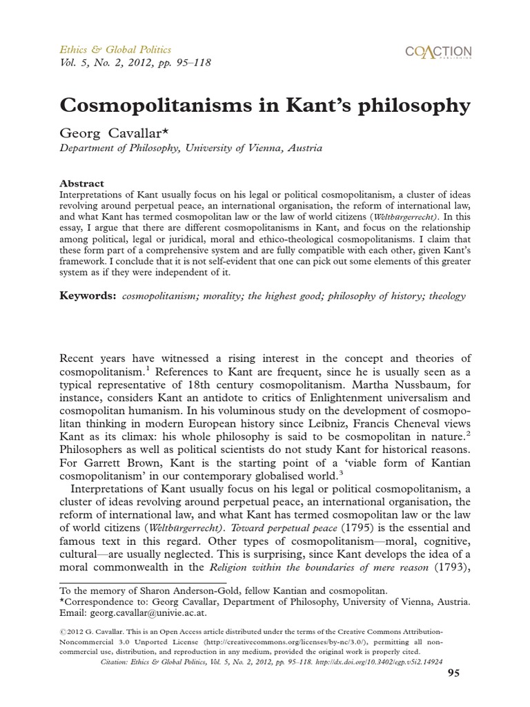 Kant perpetual peace summary picture