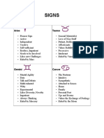 Signos Astrológicos (inglés)