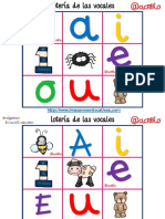 Lotería Bingo de Las Vocales PDF