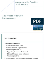 Project Management in Practice Fifth Edition The World of Project Management