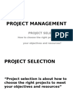 Project Management _ Project Selection