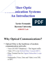 Fiber-Optic Communication Systems An Introduction: Xavier Fernando Ryerson University