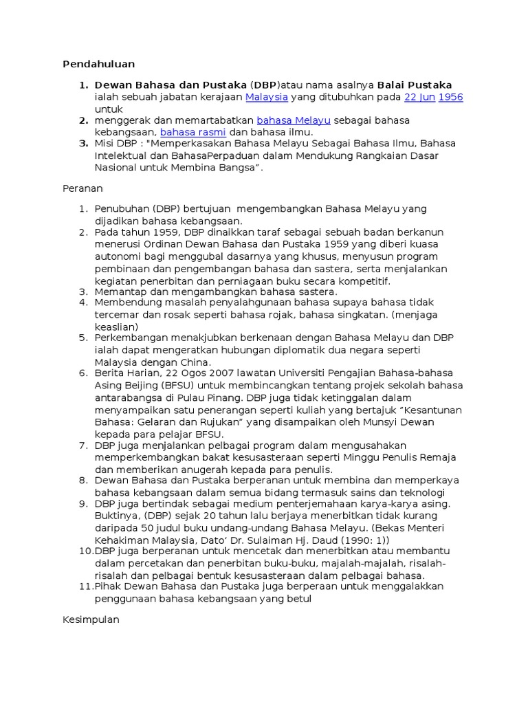 Peranan Dbp