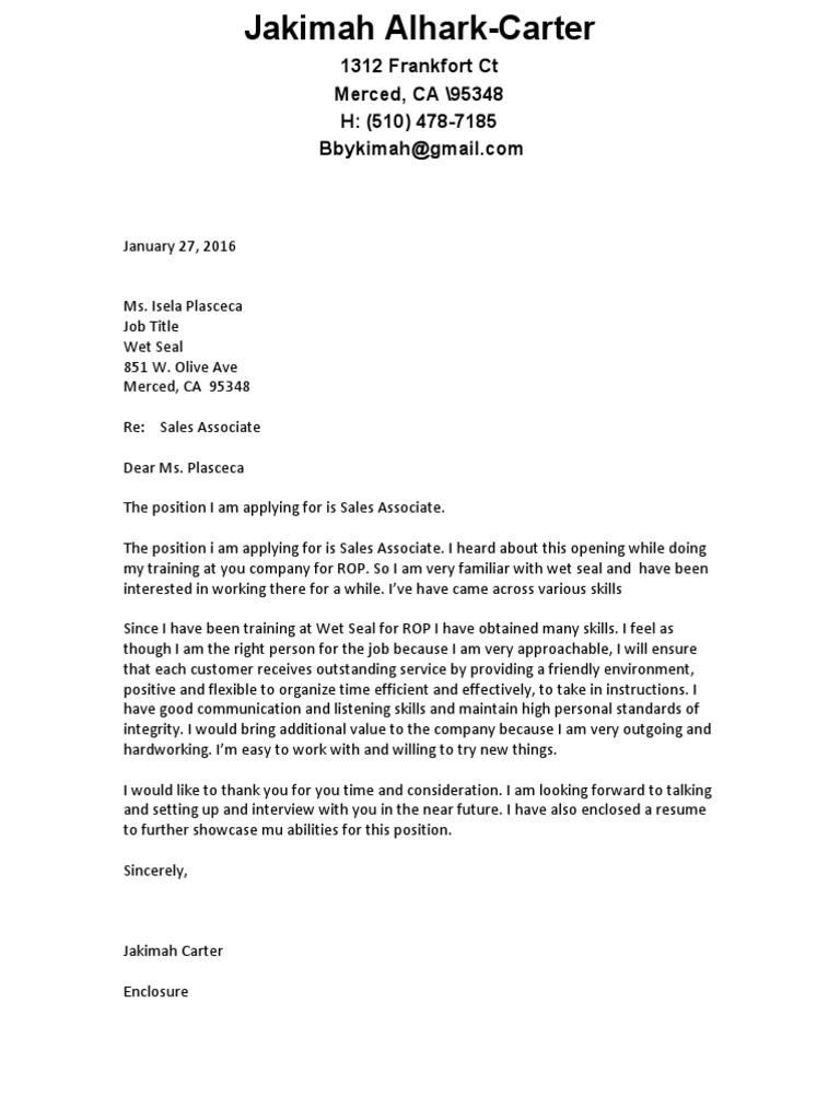 Coverletterhandout | PDF