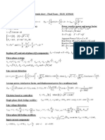 Sample Formula Sheet Final