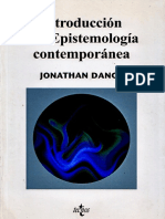 Dancy Introduccion A La Epistemologia Contemporanea