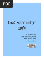 Presentacion_tema2 FONÉTICA ESPÑOLA