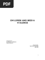 Download Media Research - Children and Media Violence by syedahsanalishah SN30841039 doc pdf