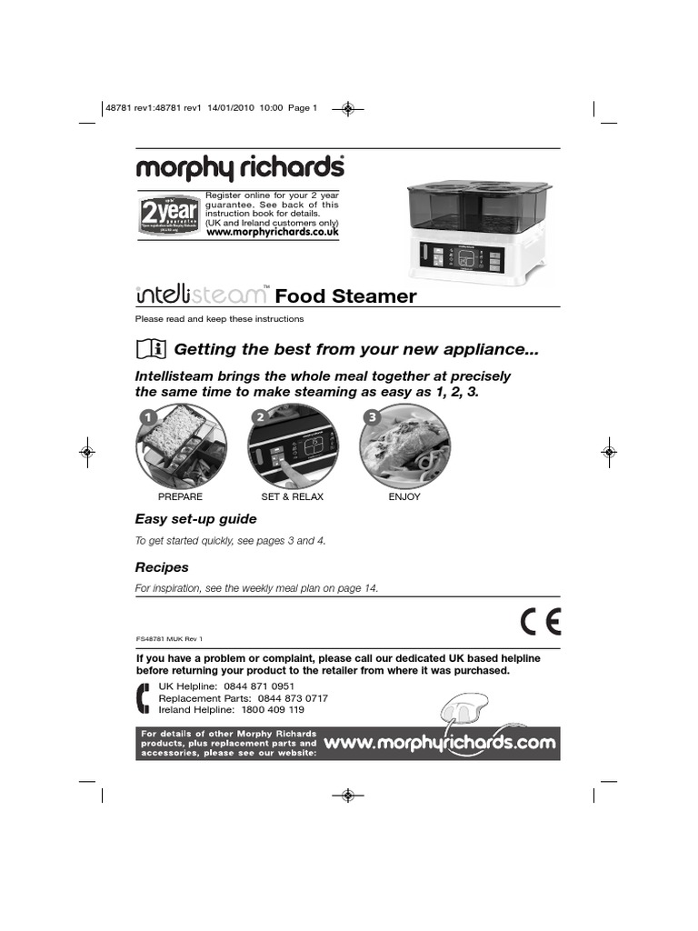 Food Steamer: Getting The Best From Your New Appliance.. | PDF | Ac ...