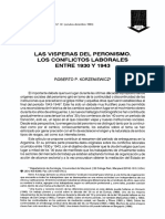 Korzeniewicz - Las Vísperas Del Peronismo Los Conflictos Laborales Entre 1930 y 1943