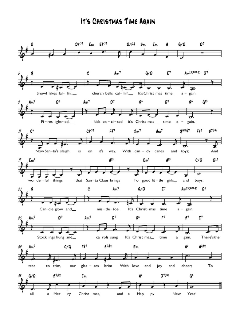 It's Christmas Time Again - Partitur | PDF