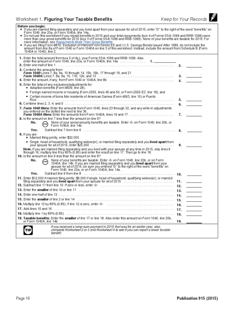 worksheet-1-figuring-your-taxable-benefits-keep-for-your-records-pdf-irs-tax-forms-united-states-federal-policy