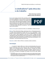 O "Novo Sindicalismo" Pela Ótica Dos Estudos Do Trabalho PDF