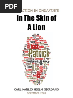 Download Scents and Identification in In the Skin of a Lion by Ondaatje - Giordano - Essay for Umea University Sweden Fall 2009 by ManlioGiordano SN30842966 doc pdf