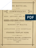 The Ritual of The Commandery - Knights of Malta 1878 PDF