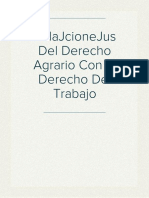 Relaciones Del Derecho Agrario Con El Derecho Del Trabajo