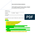 Auditoria de Gestion Externa de Residuos