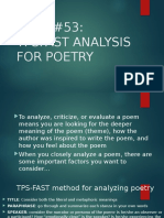 Tpsfast Analysis For Poetry