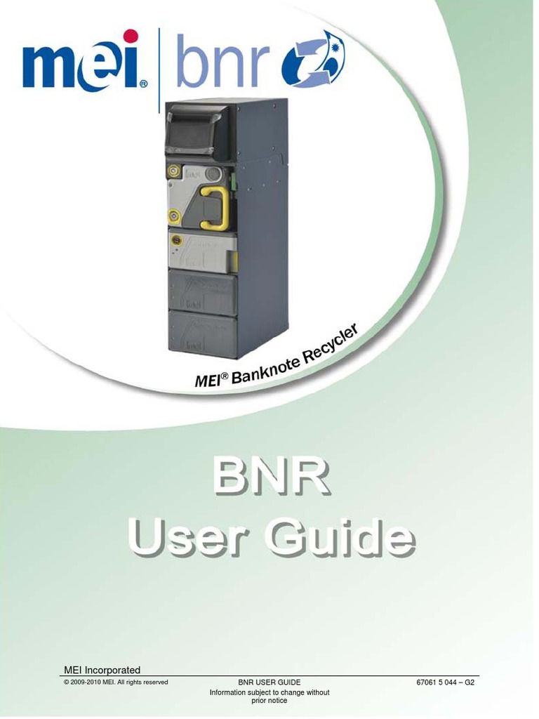 5 044 - BNR User Guide - g2 | PDF | Lock (Security Device) | Compact ...