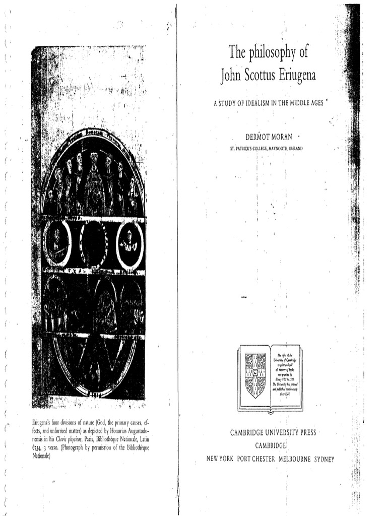 MORAN, D., The Philosophy of John Scottus Eriugena | PDF Medieval | Science