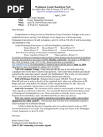 Washington County Republican Party Call to Convention