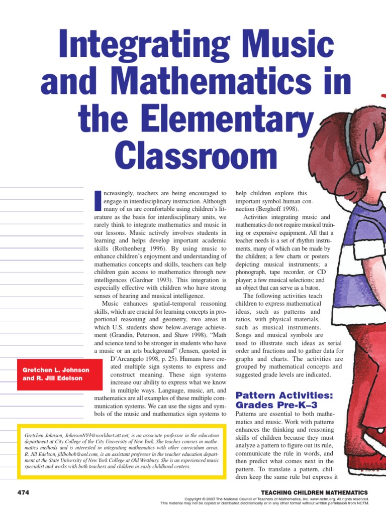 integratingmathmusic2003nctm String Instruments Chamber Music