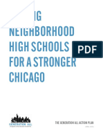 Generation All Action Plan: Strong Neighborhood High Schools For A Stronger Chicago