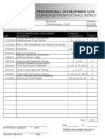 2015-16 Professional Development Log Page 2