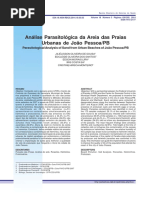 Análise Parasitológica Da Areia Das Praias Urbanas de João Pessoa - PB
