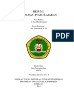 Download RESUME EVALUASI PEMBELAJARAN by INTAN PUTRI SN308486783 doc pdf