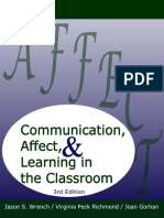 Communication Affect and Learning