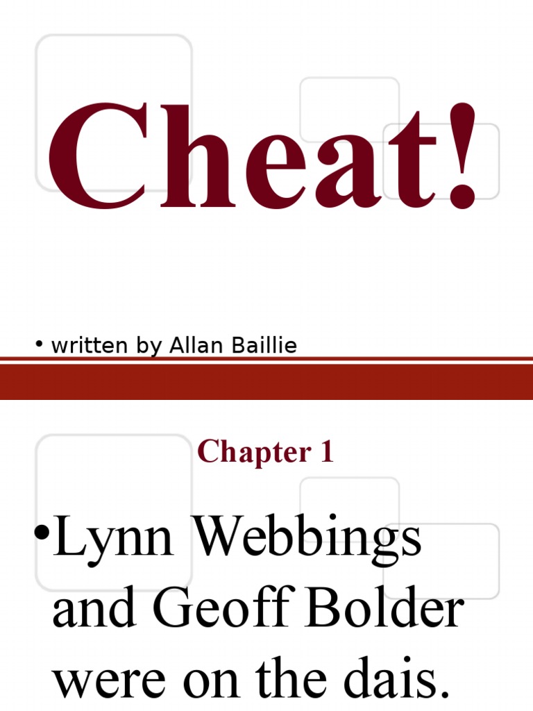Literature Form 2 ( Cheat - Allan Baillie)