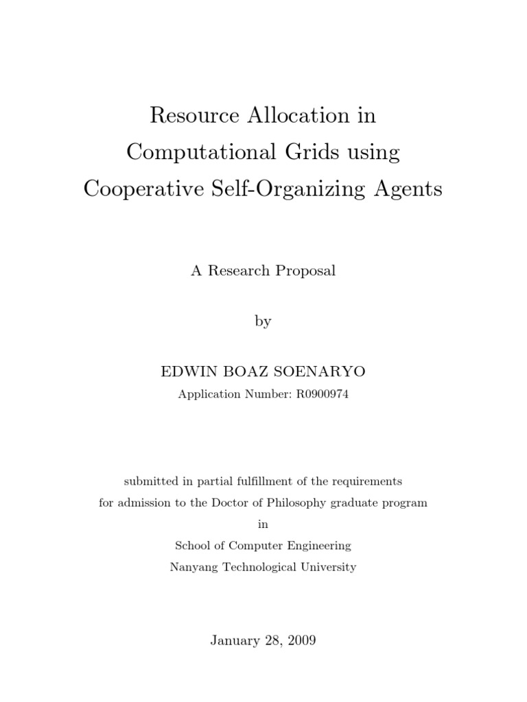 Cooperative Agents for Grid Resource Allocation | PDF | Grid Computing ...