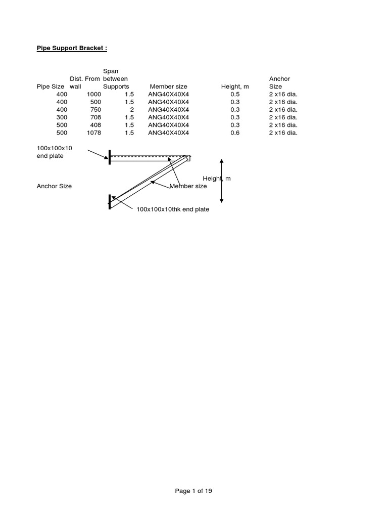 Bracket Calculation PDF