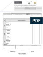 Estructura de Sesión de Aprendizaje 2016 