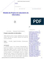 Modelo de Projeto de Laboratório de Informática PDF