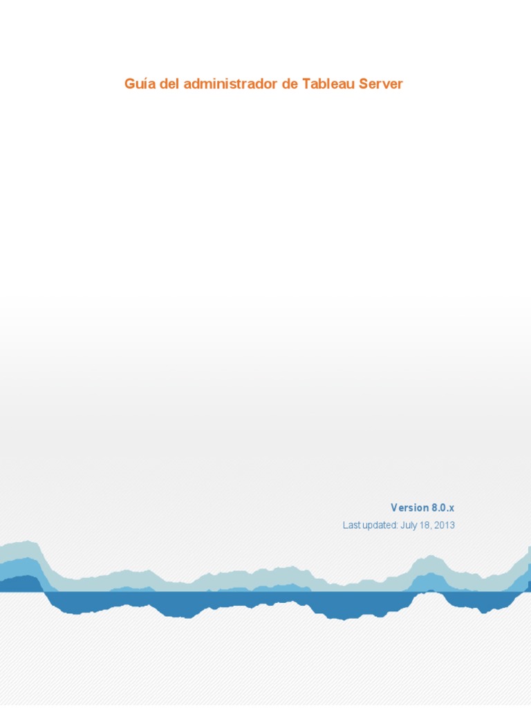 Tableau Server | PDF | Servidor (Computación) | Correo electrónico