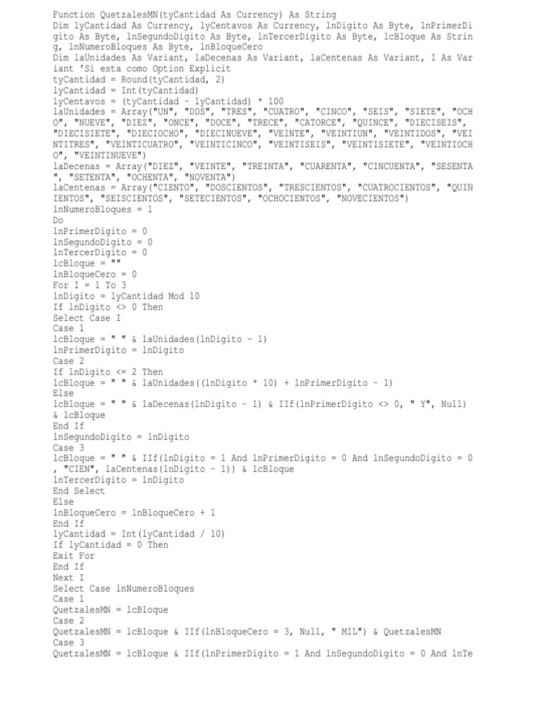 Numeros A Letras | PDF