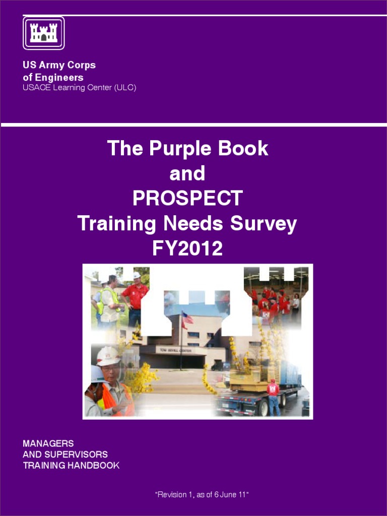 USACE Purple Book Provides Training Courses PDF United States Army